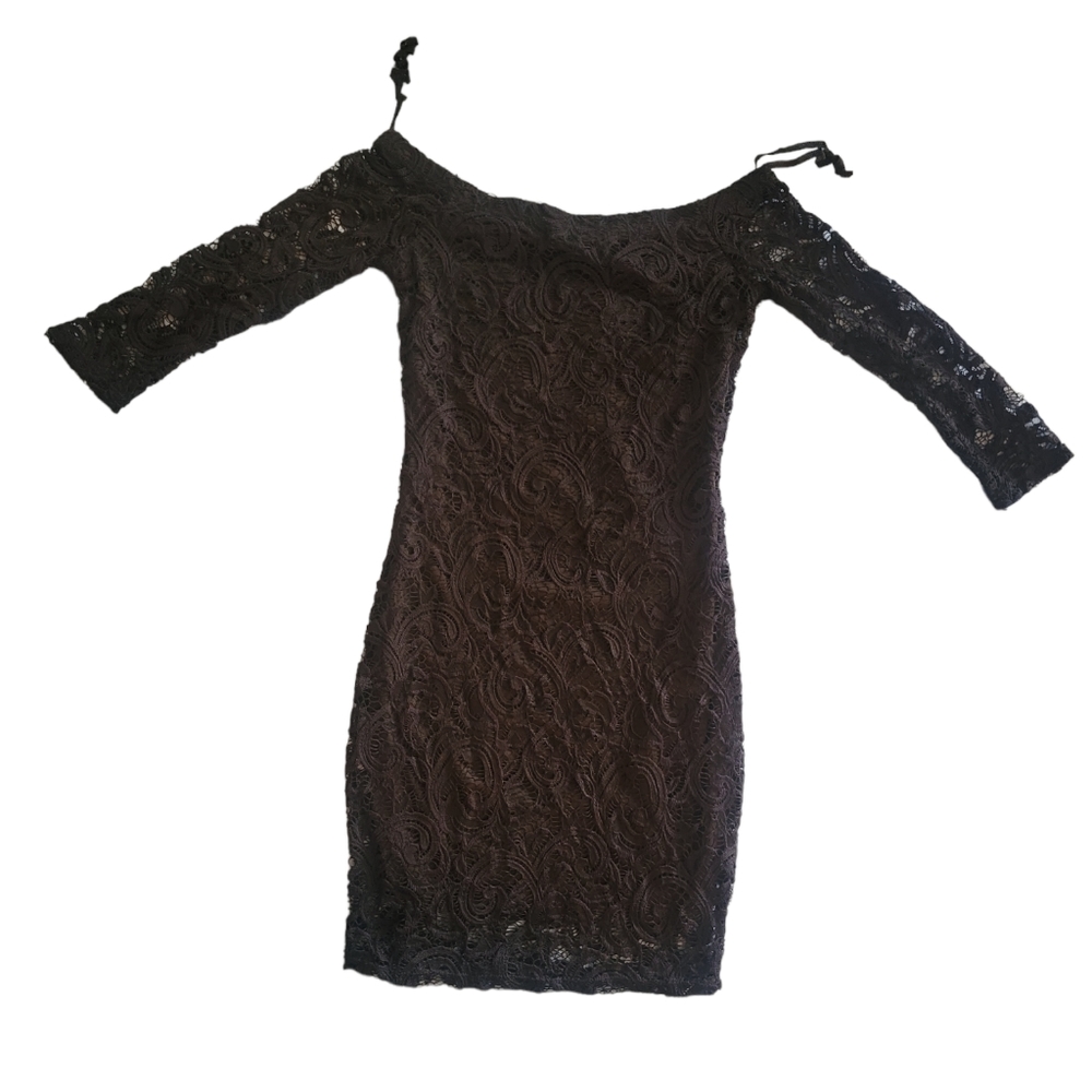 Black Lacy Dress - Picture 2 of 2
